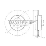 TOMEX Brakes Bremsscheibe
